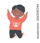 little boy celebrating character