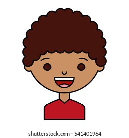 little boy character icon vector illustration design