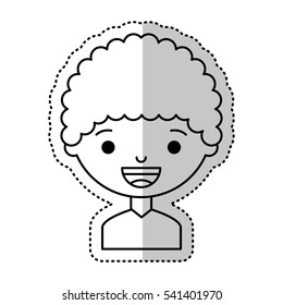 little boy character icon vector illustration design