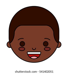little boy character icon vector illustration design
