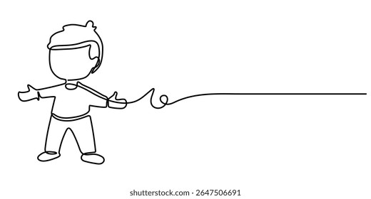 menino pequeno contínuo um desenho de linha, contínuo um desenho de linha de bebê bonito sentado. uma linha de desenho contínuo, infância, recém-nascido, nova vida, filho, filha, maternidade, bebê, rastejamento.