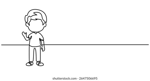 little boy continuous one line drawing, Continuous one line drawing of cute baby boy sitting. one continuous drawing line, childhood, newborn, new life, son, daughter, motherhood, baby, crawl.