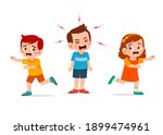 little boy cry and scream so loud and make his friend run