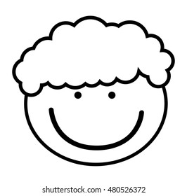 little boy cute character vector illustration design