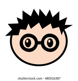 Little Boy Cute Character Vector Illustration Stock Vector (Royalty ...