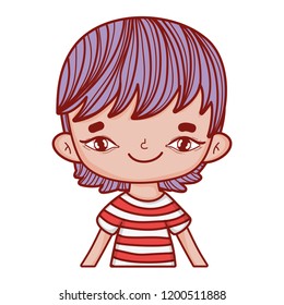 Little boy cute drawing