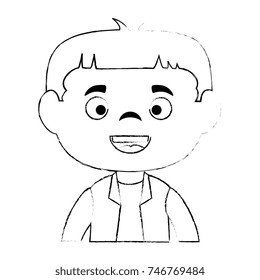 little boy disguised as a Frankenstein