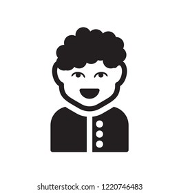 Little boy face icon. Trendy Little boy face logo concept on white background from People collection. Suitable for use on web apps, mobile apps and print media.