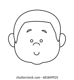 little boy face smile expression cartoon kid