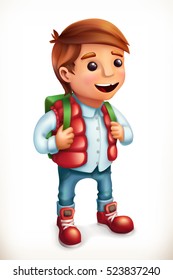 Little boy. Family. 3d vector icon