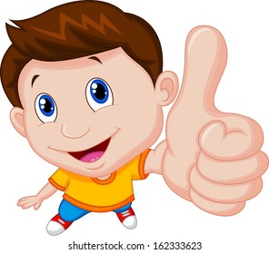 Little Boy Giving You Thumbs Up