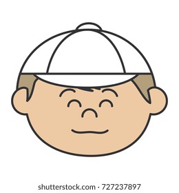 little boy head avatar character