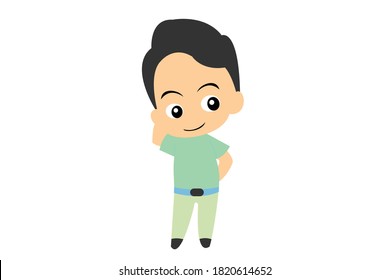 
Little Boy Illustration Vector 1