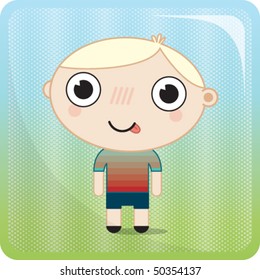 a little boy in a japanese style