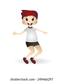 Little boy jump