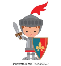 Knight Princess Vector Illustration Stock Vector (Royalty Free ...