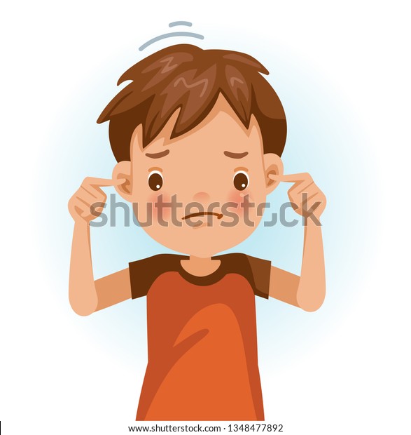 Little Boy Not Listen Red Shirt เวกเตอร์สต็อก (ปลอดค่าลิขสิทธิ์) 1348477892