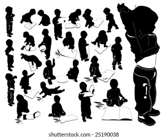 a little boy with paper