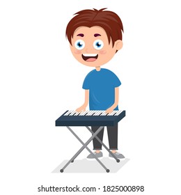 241 Little boy playing piano Stock Illustrations, Images & Vectors ...