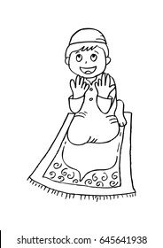 Little boy praying