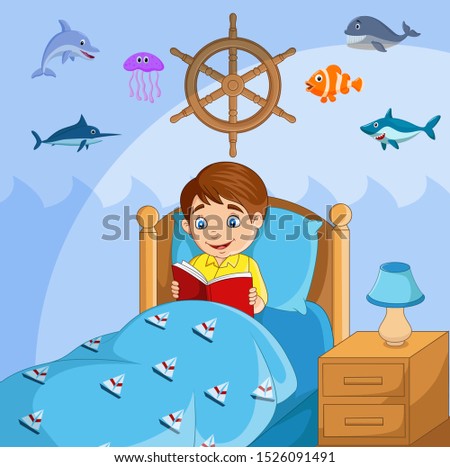 Similar – Image, Stock Photo bedtime ship Bed Sleep