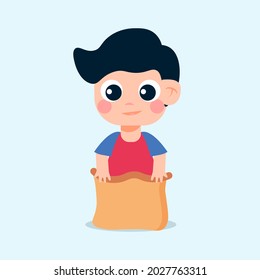 competencia de saltos para niños