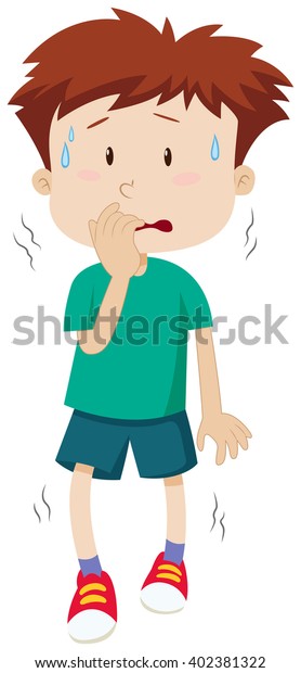 Download Little Boy Scared Face Illustration Stock Vector (Royalty ...