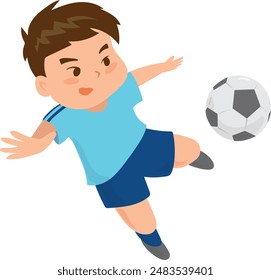 little boy shooting the ball
