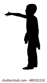  Little boy silhouette