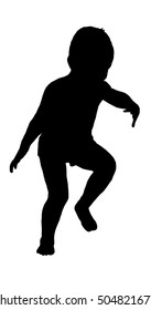 Little boy silhouette