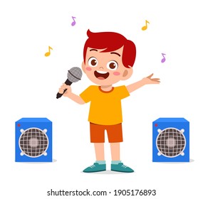 15,353 Boy singing Stock Vectors, Images & Vector Art | Shutterstock