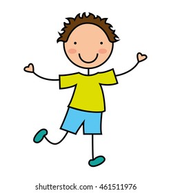 Boy Smiling Cartoon Stock Vector (Royalty Free) 479987710