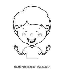 little boy smiling