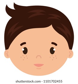 little boy son head character