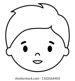 little boy son head character
