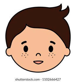 little boy son head character
