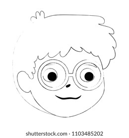 little boy son head character