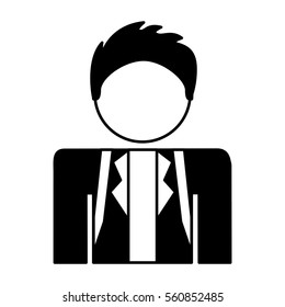 little boy student avatar vector illustration design