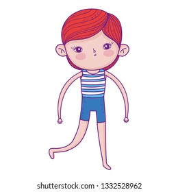 little boy with swimwear character