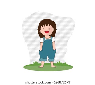 Little boy vector