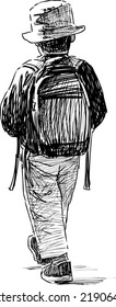 little boy walking