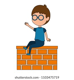 little boy in the wall character