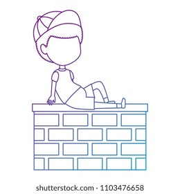 little boy in the wall character