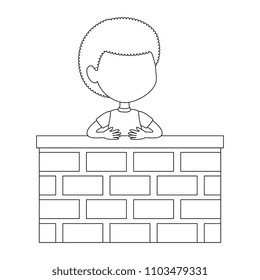 little boy in the wall character