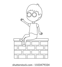 little boy in the wall character