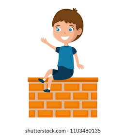 little boy in the wall character