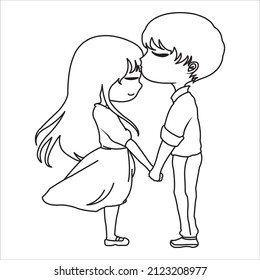 Little boys and girls are expressing their love