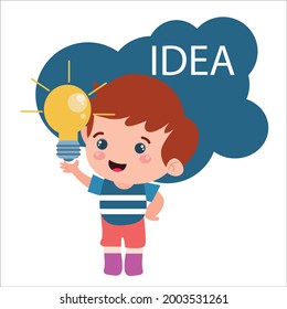 Little boys play. Children's activities.vector template design illustration