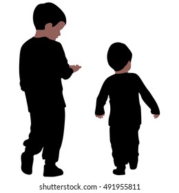 little boys playing
