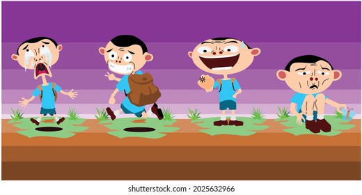 a little brother bundle with several different expressions you can edit